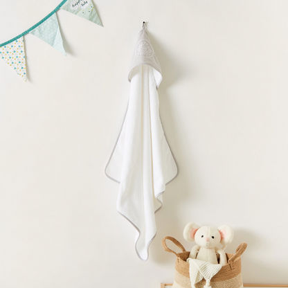 Giggles Embroidered Hooded Towel - 75x75 cms