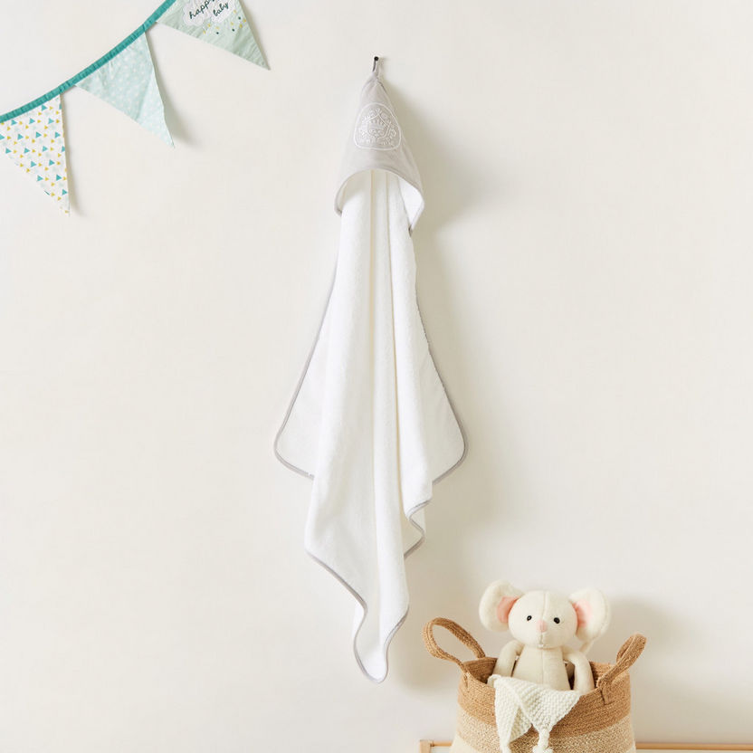 Giggles Embroidered Hooded Towel - 75x75 cms-Towels and Flannels-image-0