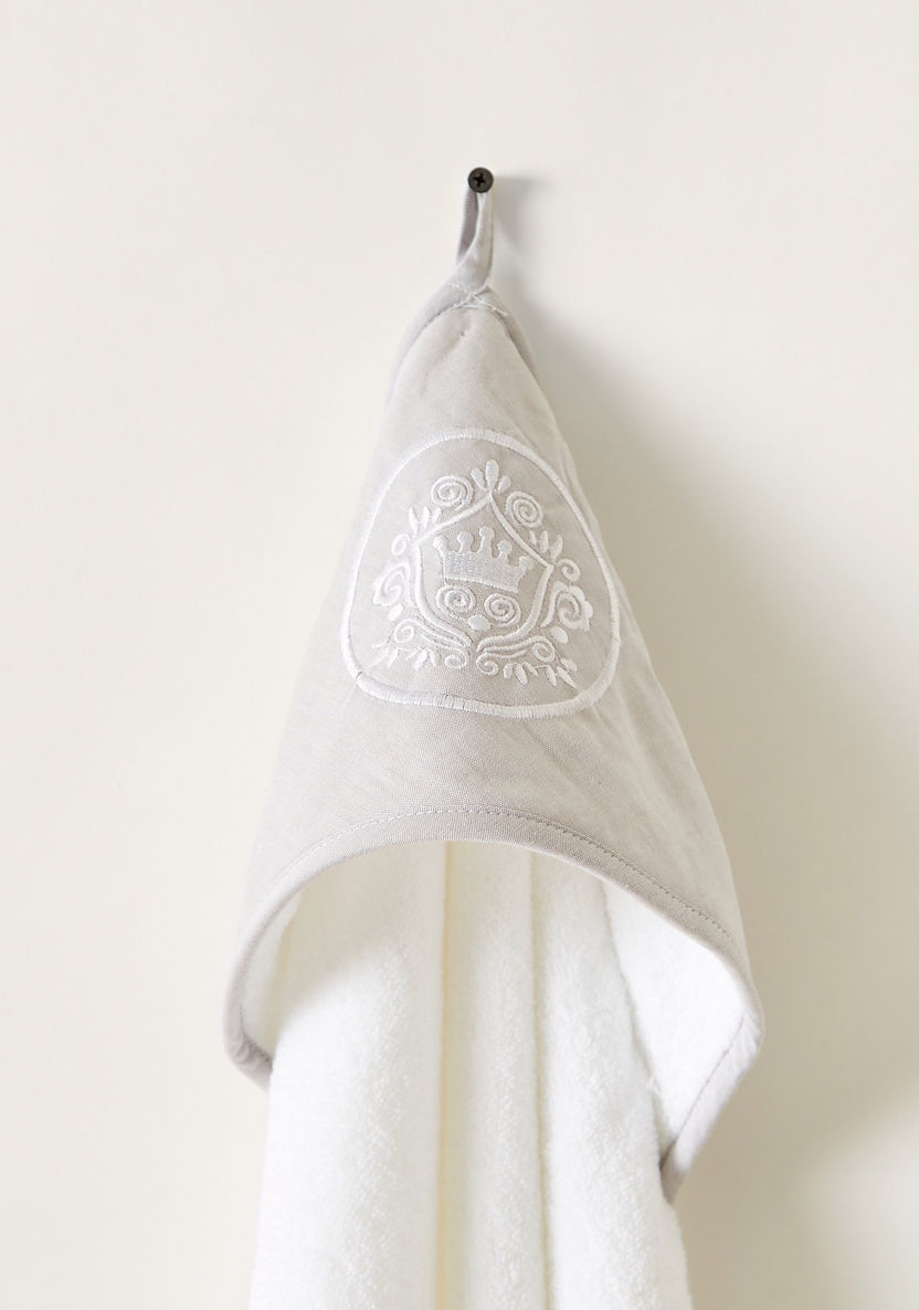Giggles Embroidered Hooded Towel - 75x75 cms-Towels and Flannels-image-1