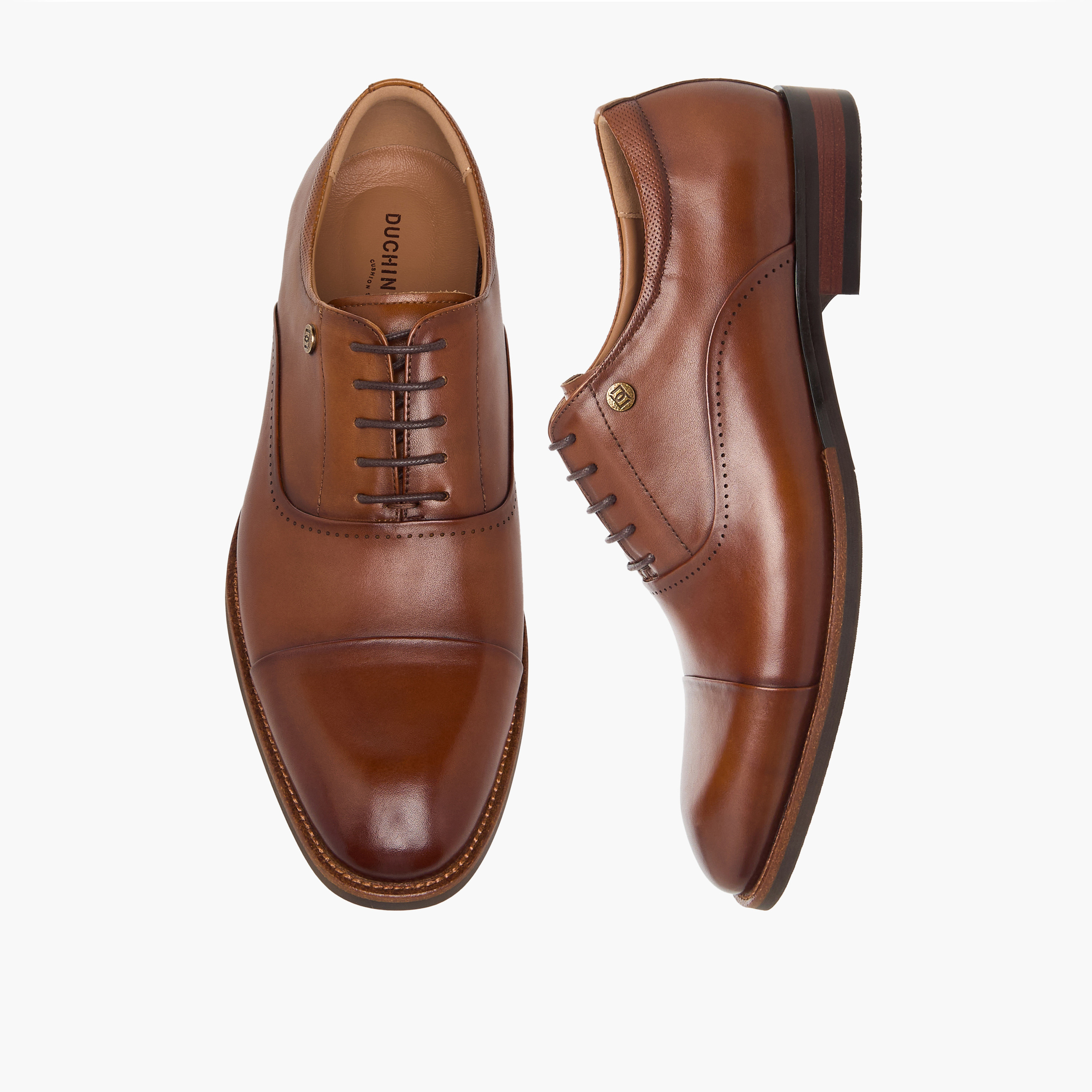 Duchini Men Genuine Leather Lace-Up Oxford Shoes-men-shoes-formalshoes-image-1