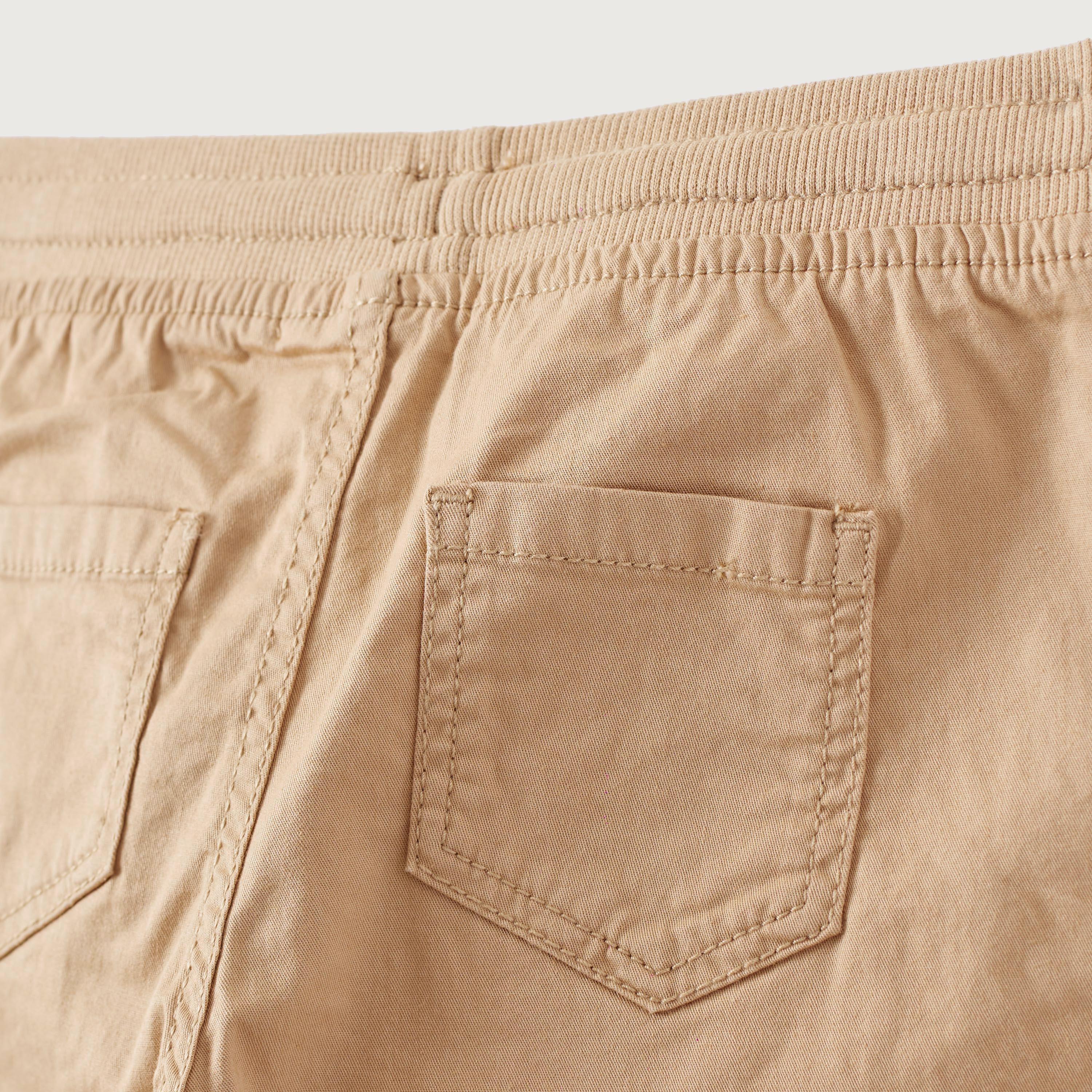 Juniors Solid Woven Pants with Drawstring Closure-baby-boys-clothing-bottoms-trousers-image-4