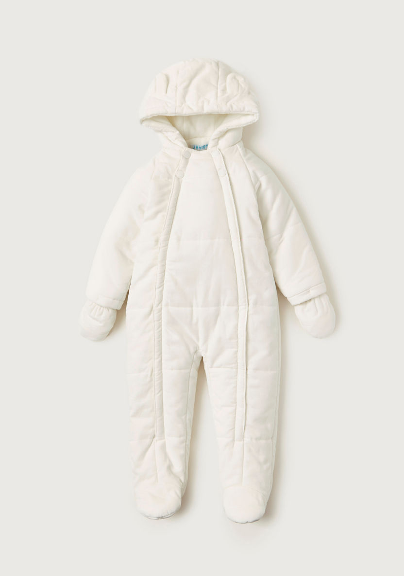 Juniors Solid Coveralls with Hood and Button Closure-Rompers%2C Dungarees and Jumpsuits-image-0