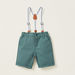 Juniors Printed Shirt and Shorts with Suspenders Set-Clothes Sets-thumbnail-2