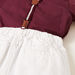 Juniors Solid Shirt with Bow Applique and Shorts with Suspenders Set-Clothes Sets-thumbnail-4