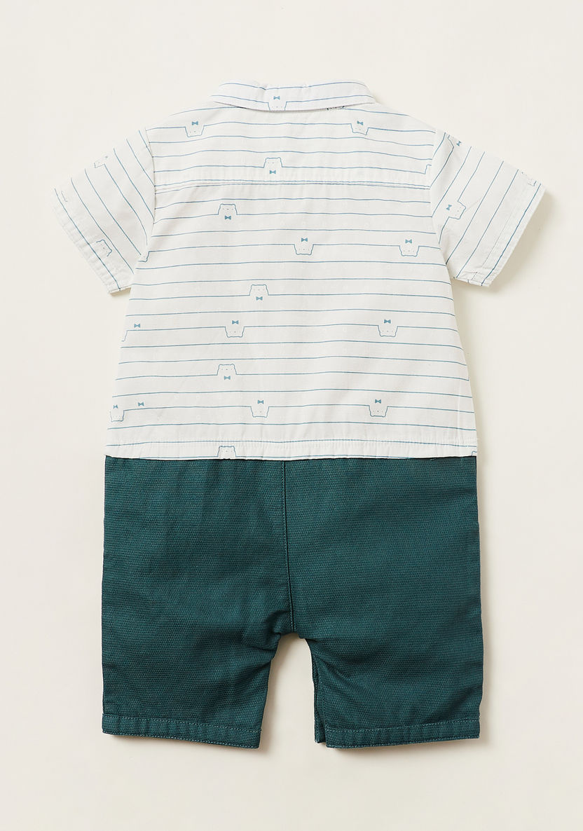 Juniors Printed Romper with Short Sleeves and Bow Detail-Rompers%2C Dungarees and Jumpsuits-image-4