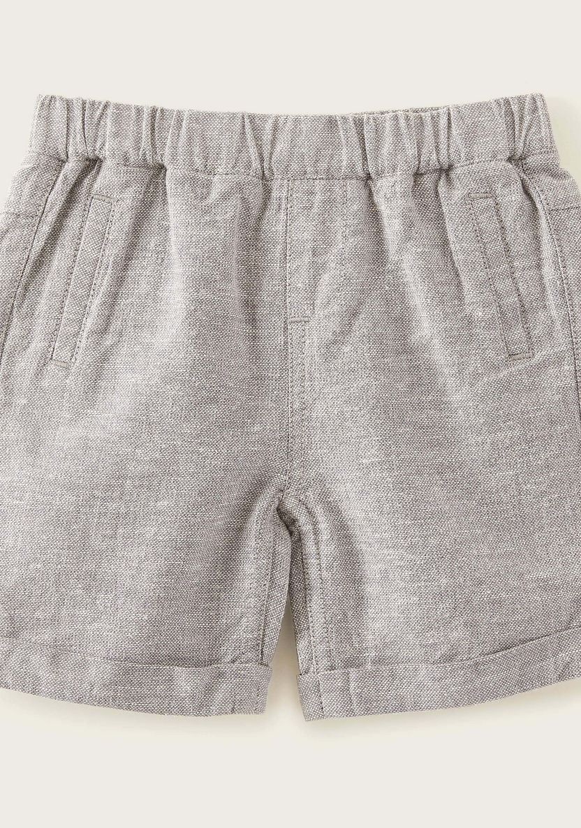Giggles Woven Pocket Detail Shorts with Elasticised Waistband-Shorts-image-0