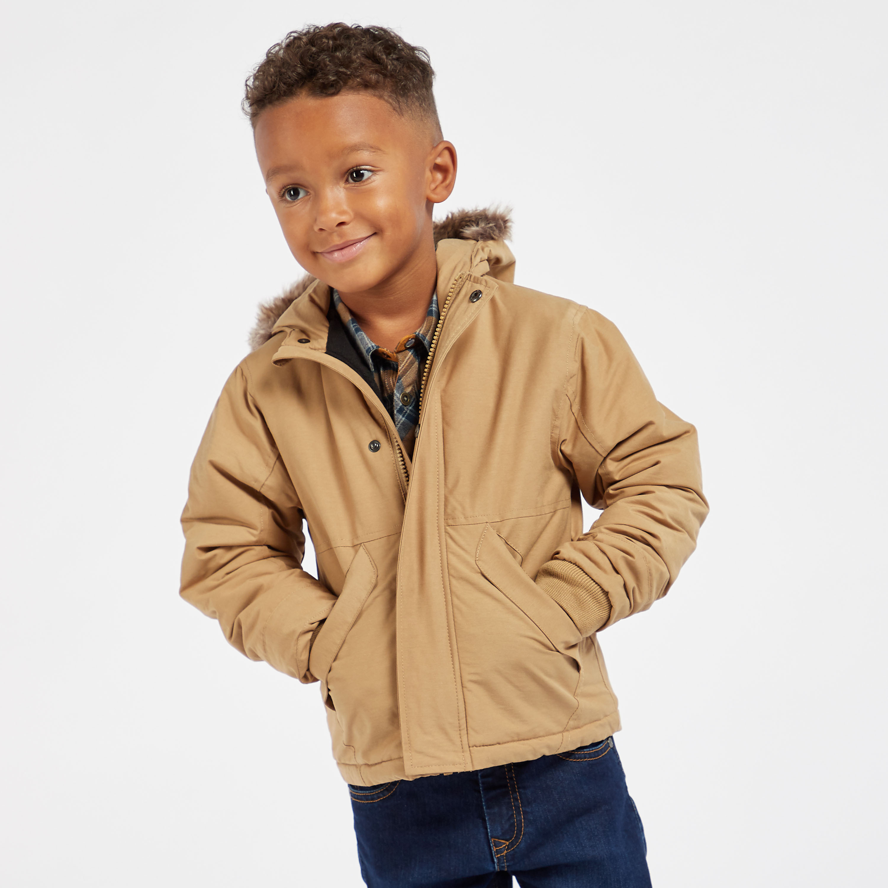 Boys sale khaki jacket