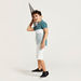 Juniors Solid Polo Short Sleeves T-shirt with Shorts-Clothes Sets-thumbnail-0