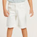 Juniors Solid Polo Short Sleeves T-shirt with Shorts-Clothes Sets-thumbnail-5