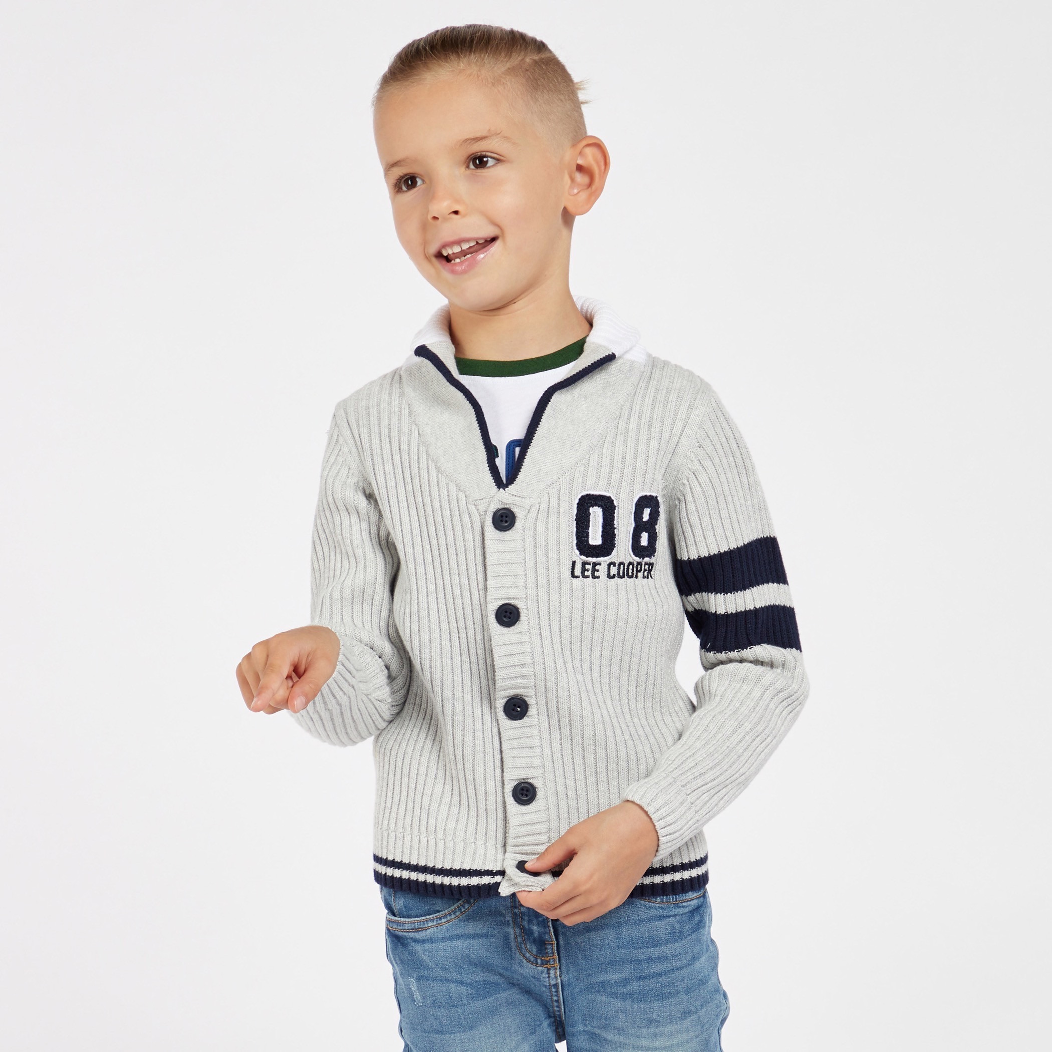 Shop Lee Cooper Embroidered Cardigan 