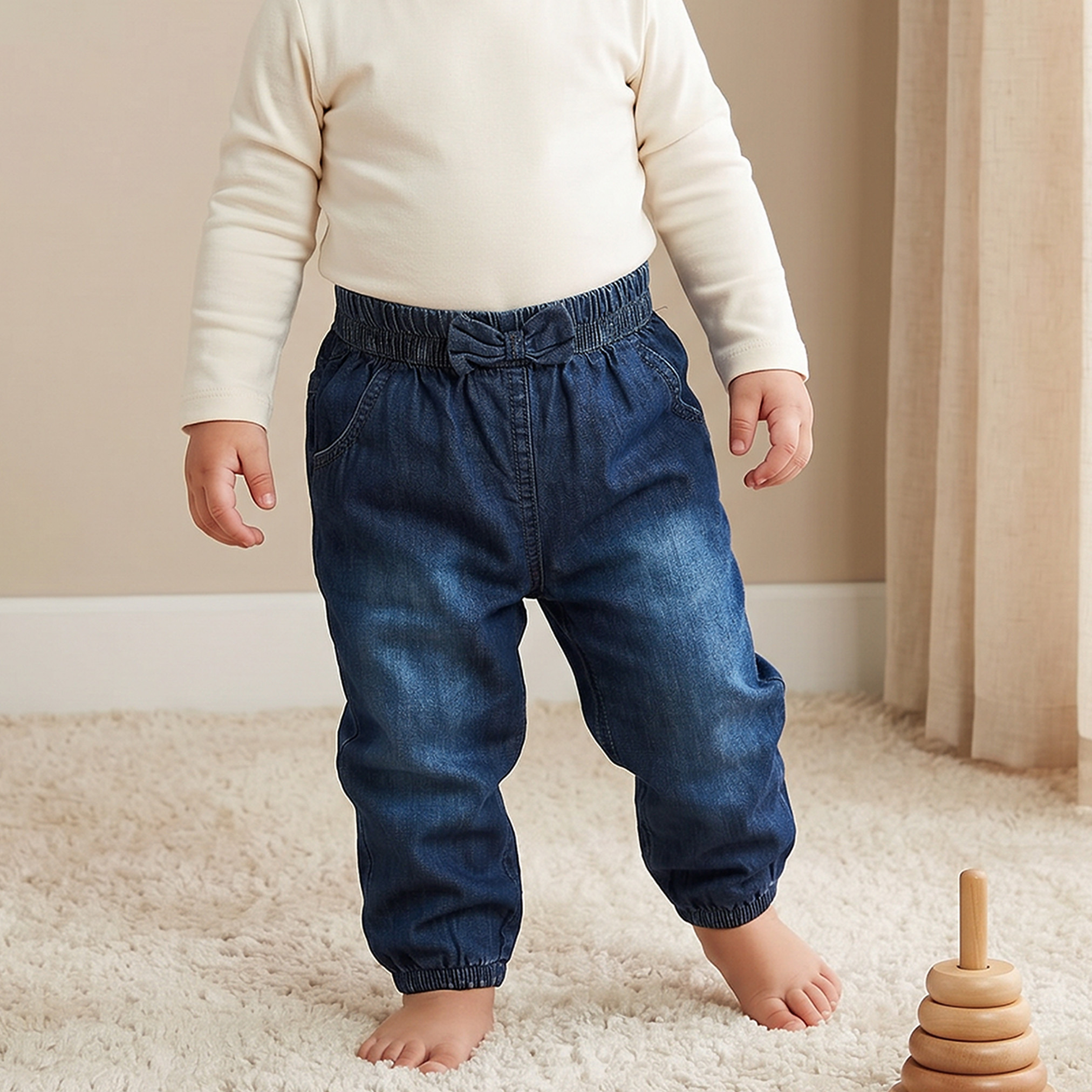 Juniors Regular Fit Joggers-baby-girls-clothing-bottoms-jeans-image-1
