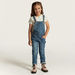 Juniors Solid Dungarees with Pockets-Rompers%2C Dungarees and Jumpsuits-thumbnail-1
