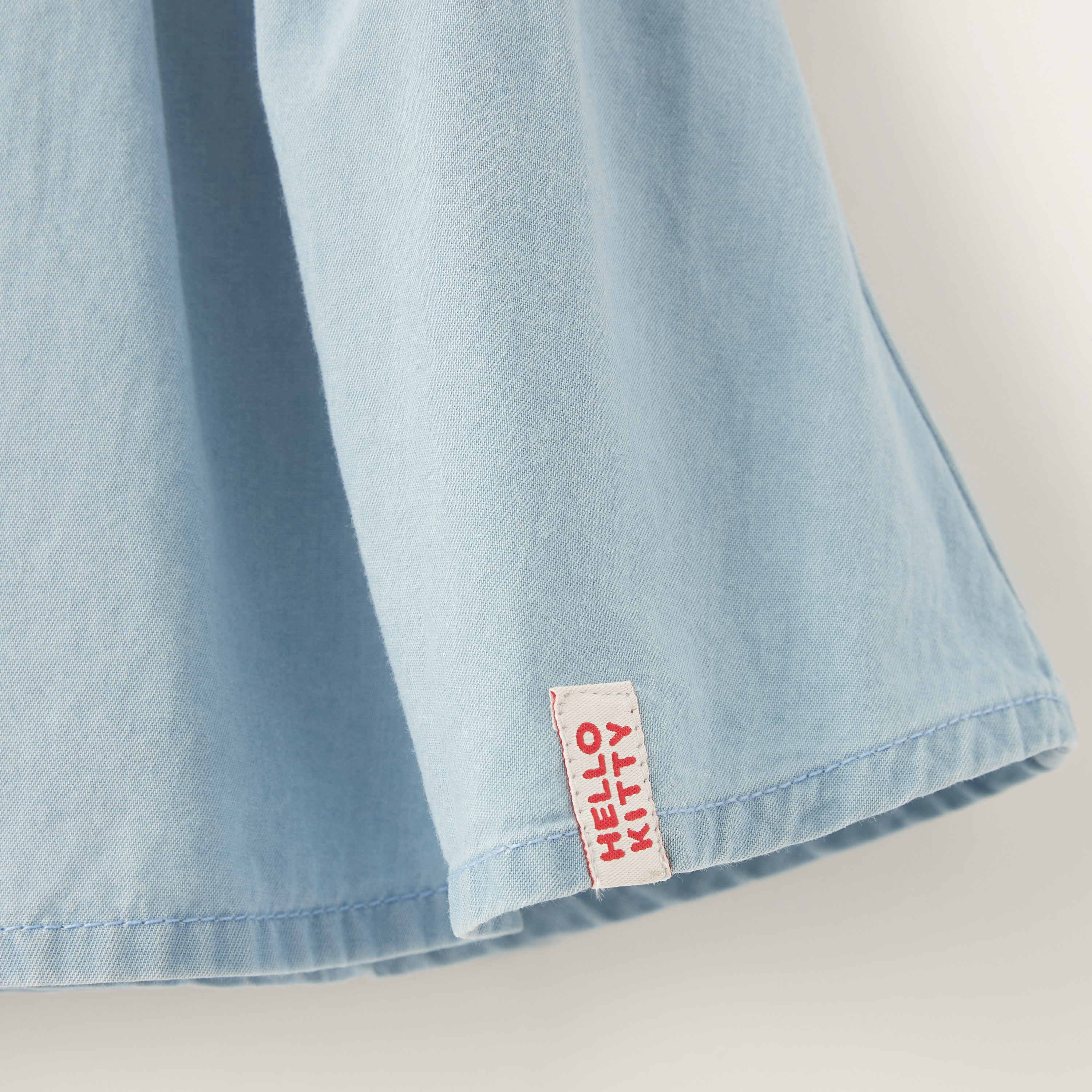 Hello Kitty Denim Flippy Skirt with Elasticised Waistband-baby-girls-clothing-bottoms-skirts-image-3