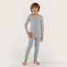 Juniors Solid Long Sleeves Sweatshirt with Full Length Jog Pants-Sets-thumbnail-0