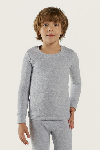 Juniors Solid Long Sleeves Sweatshirt with Full Length Jog Pants