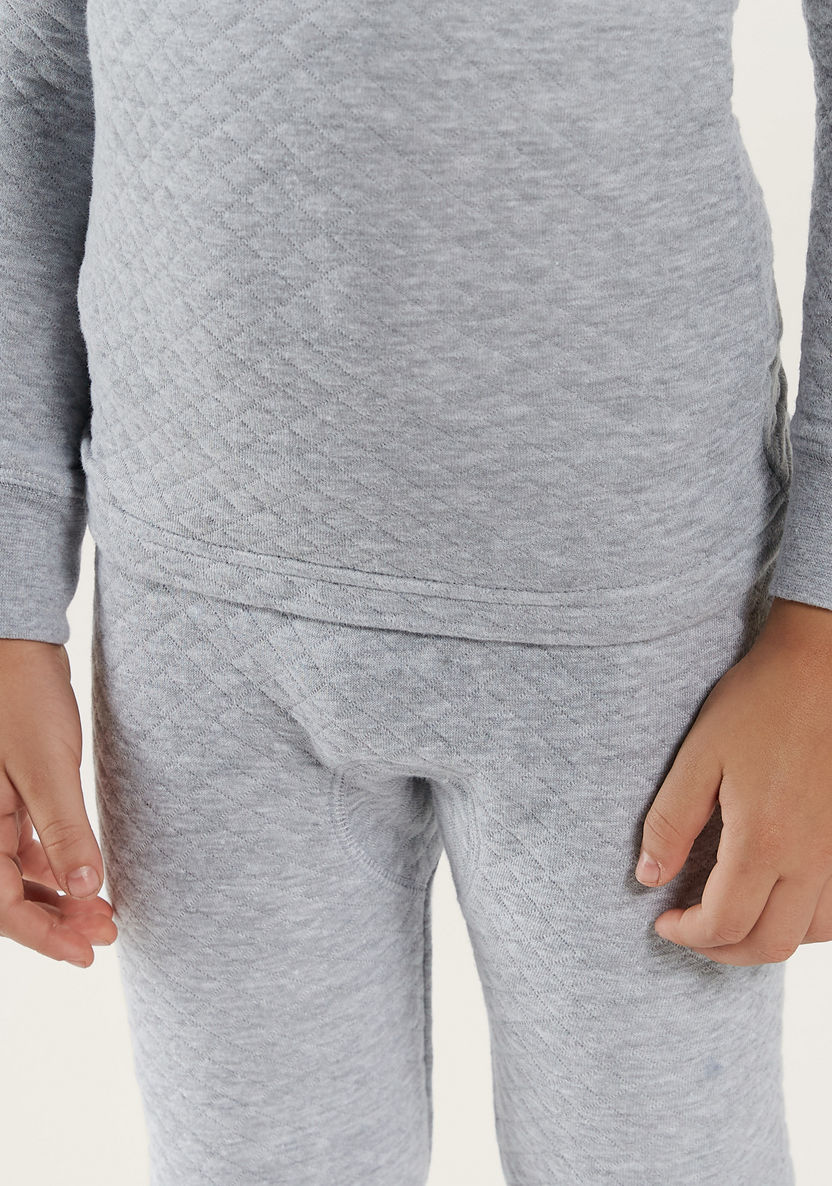 Juniors Solid Long Sleeves Sweatshirt with Full Length Jog Pants-Sets-image-2