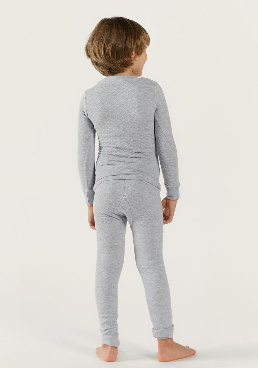 Juniors Solid Long Sleeves Sweatshirt with Full Length Jog Pants-Sets-image-4