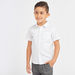 Juniors Solid Oxford Shirt with Short Sleeves and Pocket Detail-Tops-thumbnail-0
