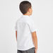 Juniors Solid Oxford Shirt with Short Sleeves and Pocket Detail-Tops-thumbnail-3