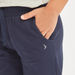 Juniors Solid Jog Pants with Pockets and Drawstring-Bottoms-thumbnail-2