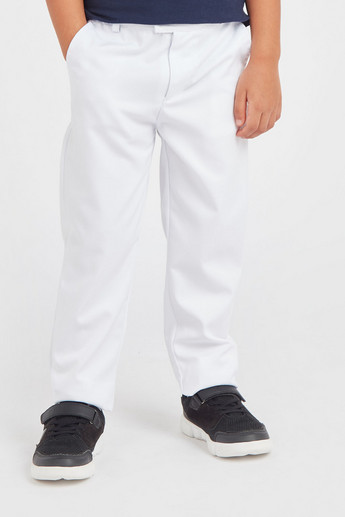 Juniors Textured Trousers with Pocket Detail and Elasticised Waistband