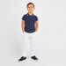 Juniors Textured Trousers with Pocket Detail and Elasticised Waistband-Bottoms-thumbnail-1