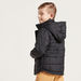 Juniors Quilted Jacket with Hooded Neck and Zip Closure-Coats and Jackets-thumbnail-3
