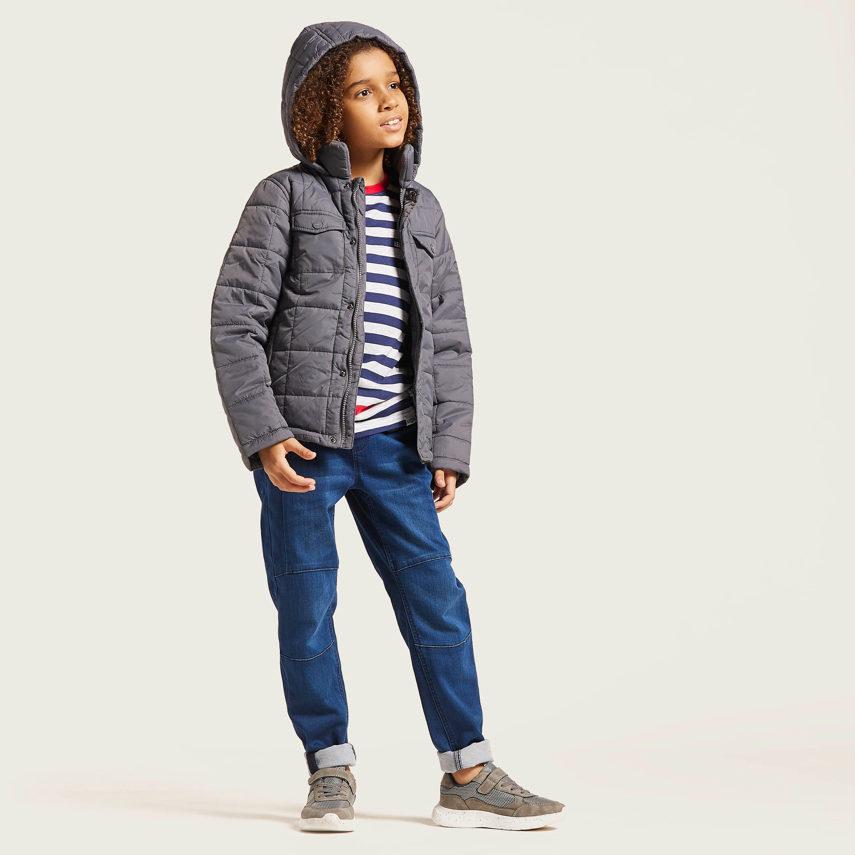 Quilted jacket store for boys