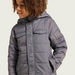 Juniors Quilted Jacket with Hooded Neck and Zip Closure-Coats and Jackets-thumbnail-2