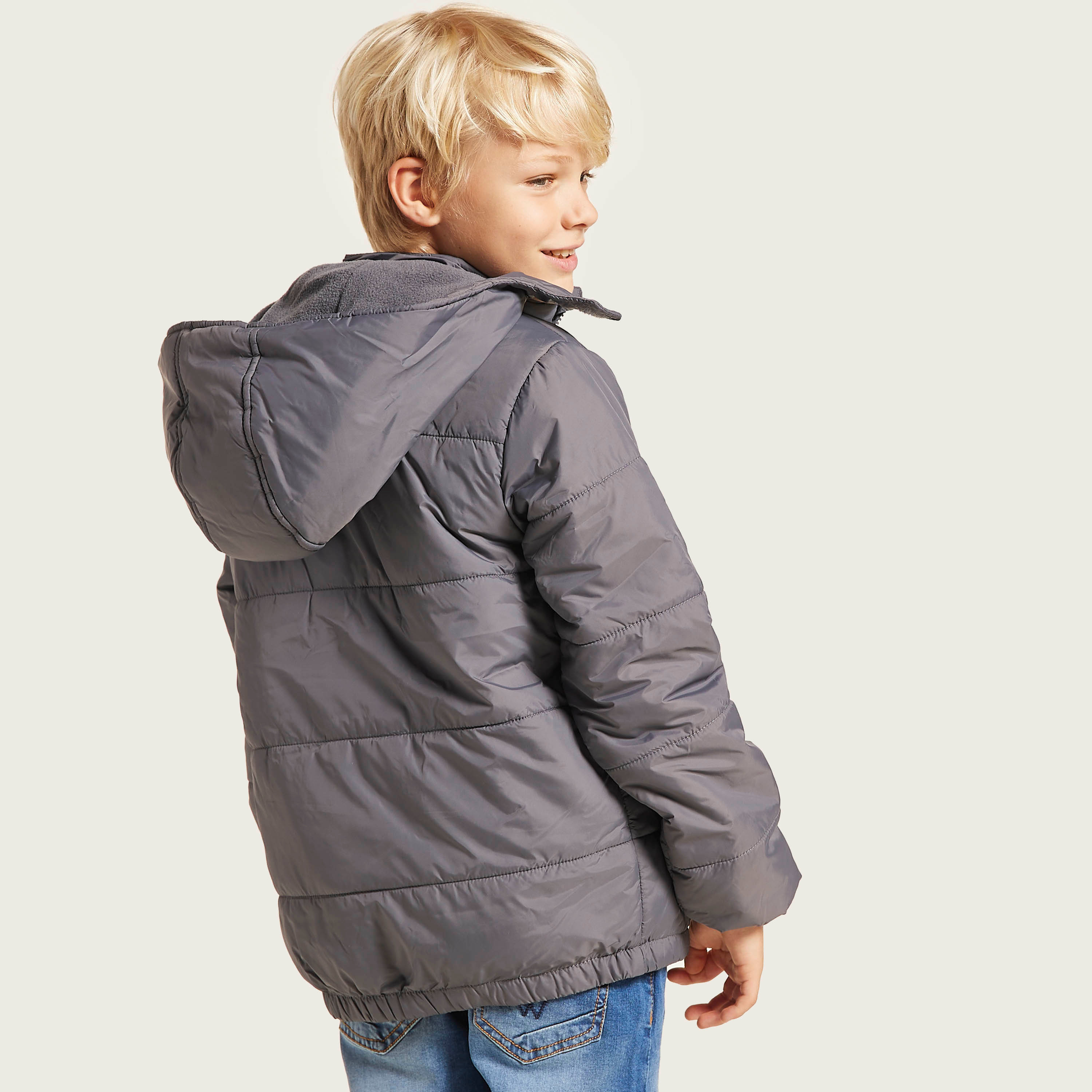 Juniors Quilted Jacket with Hooded Neck and Zip Closure-boys-clothing-schoolwear-jacketsandcoats-image-4