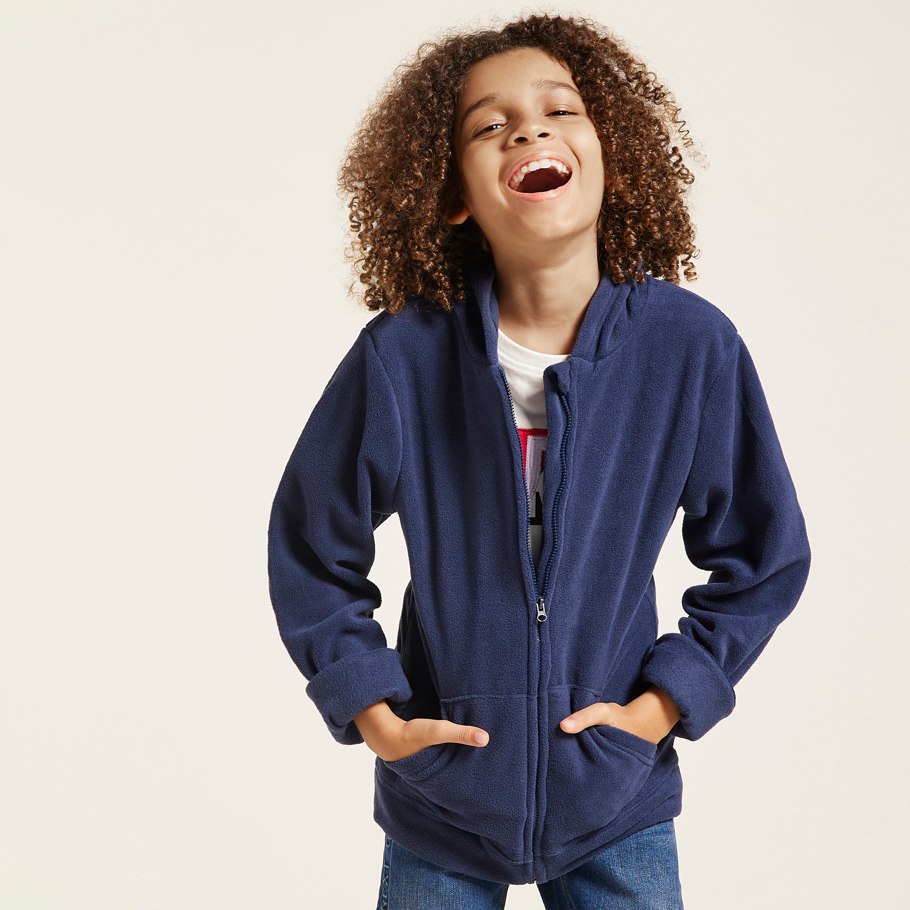 جاكيت سادة بأكمام طويلة وقبعة من جونيورز-boys-clothing-schoolwear-jacketsandcoats-image-2