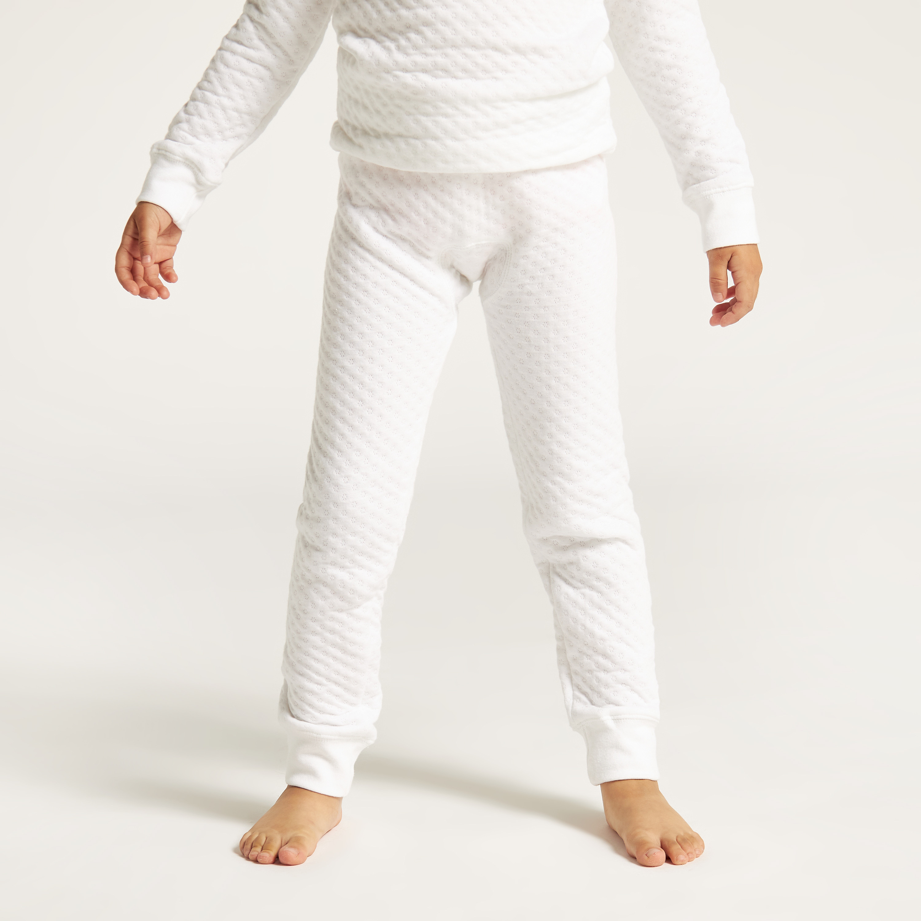 Juniors Textured Long Sleeves Sweatshirt with Full Length Jog Pants-girls-clothing-innerwear-sets-image-3