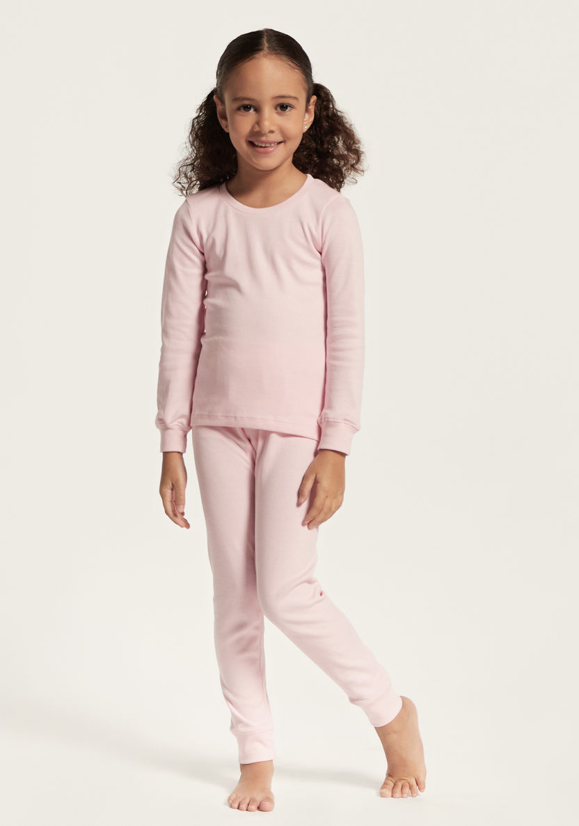 Juniors Solid 2-Piece Thermal Set-Sets-image-0