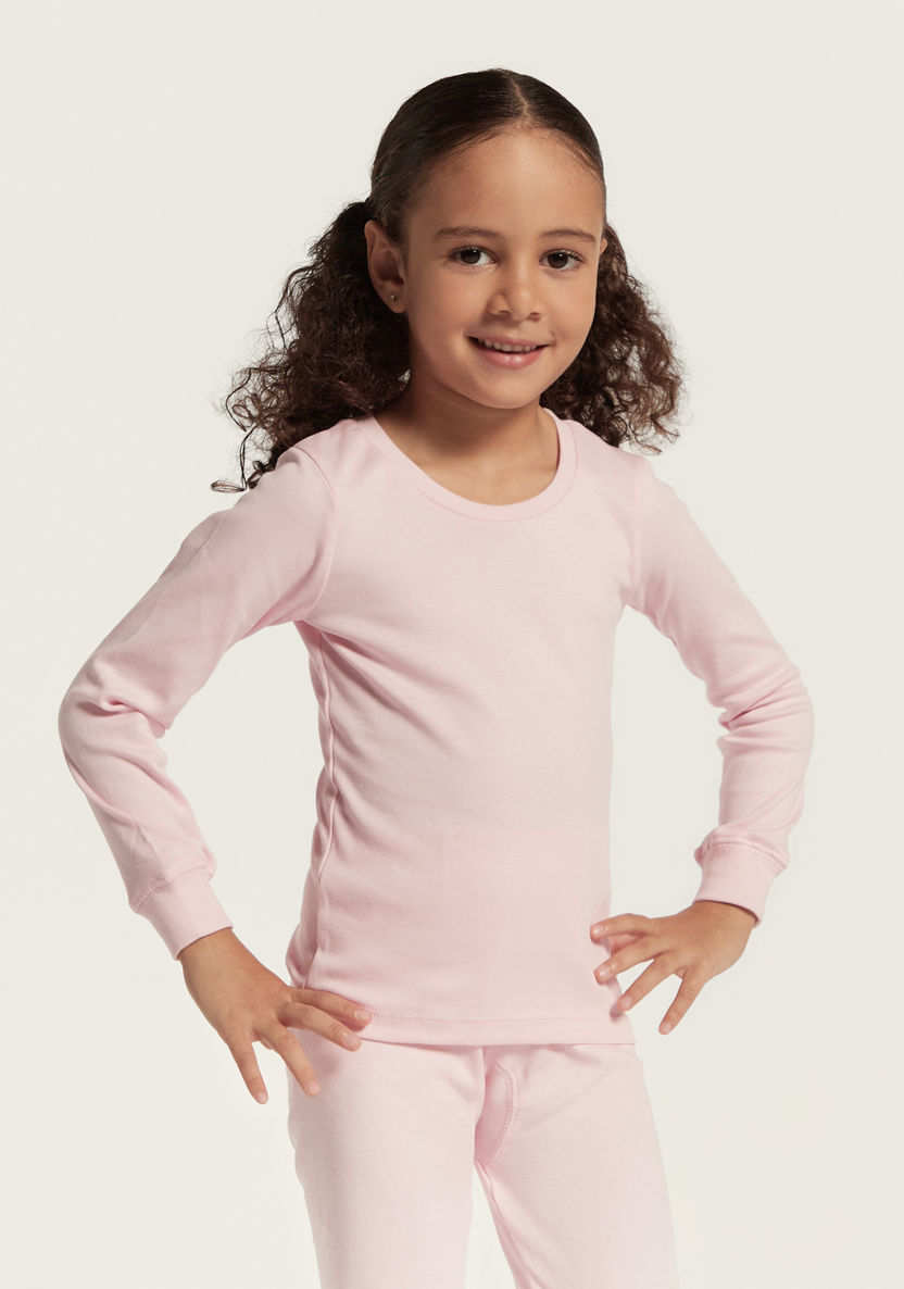 Juniors Solid 2-Piece Thermal Set-Sets-image-1