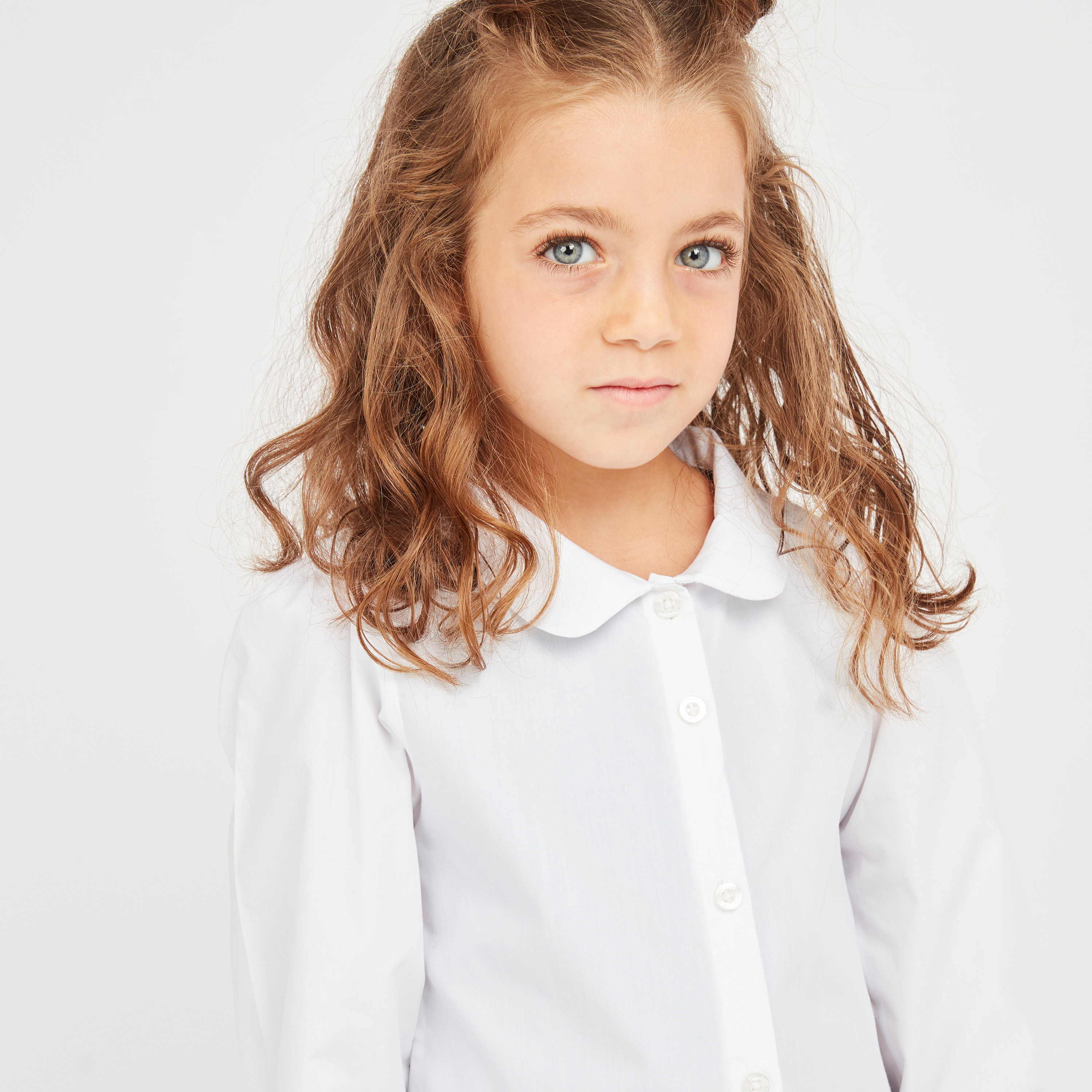 Juniors Solid Shirt with Peter Pan Collar - Set of 2-girls-clothing-schoolwear-blousesandshirts-image-4