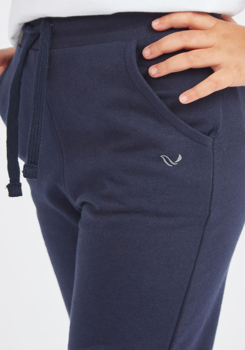 Juniors Solid Joggers with Pockets and Drawstring Closure-Bottoms-image-1