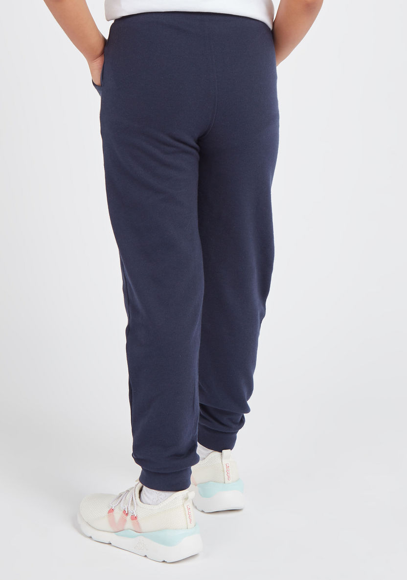 Juniors Solid Joggers with Pockets and Drawstring Closure-Bottoms-image-2
