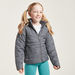 Juniors Solid Padded Jacket with Long Sleeves and Hood-Coats and Jackets-thumbnail-0