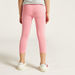 Juniors Solid Leggings with Elasticated Waistband-Bottoms-thumbnailMobile-3