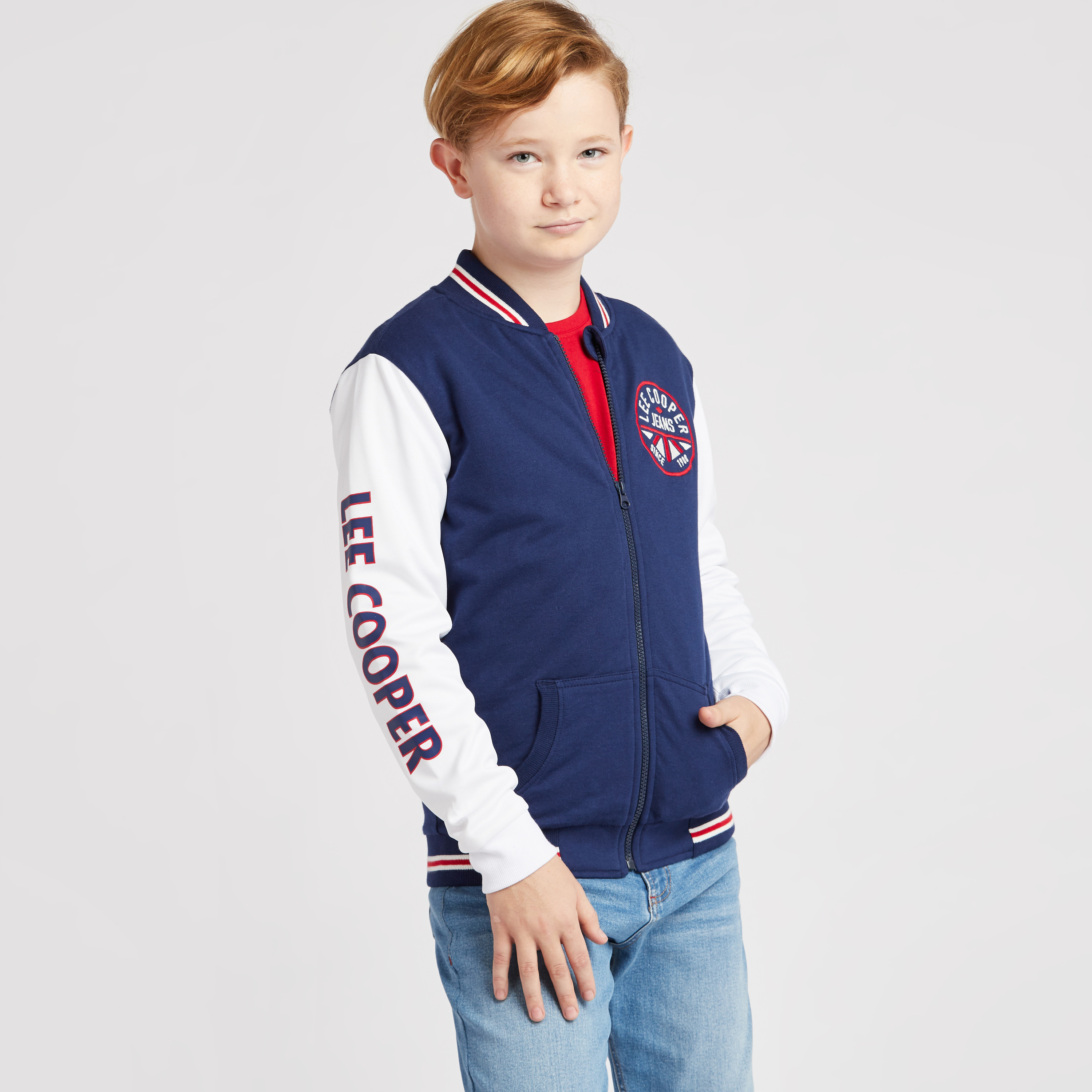 Lee Cooper Printed Long Sleeve Jacket with Zip Closure-boys-clothing-jacketsandcoats-image-1