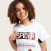 Spider-Man Graphic Print T-shirt with Sequin Detail-T Shirts-thumbnail-1
