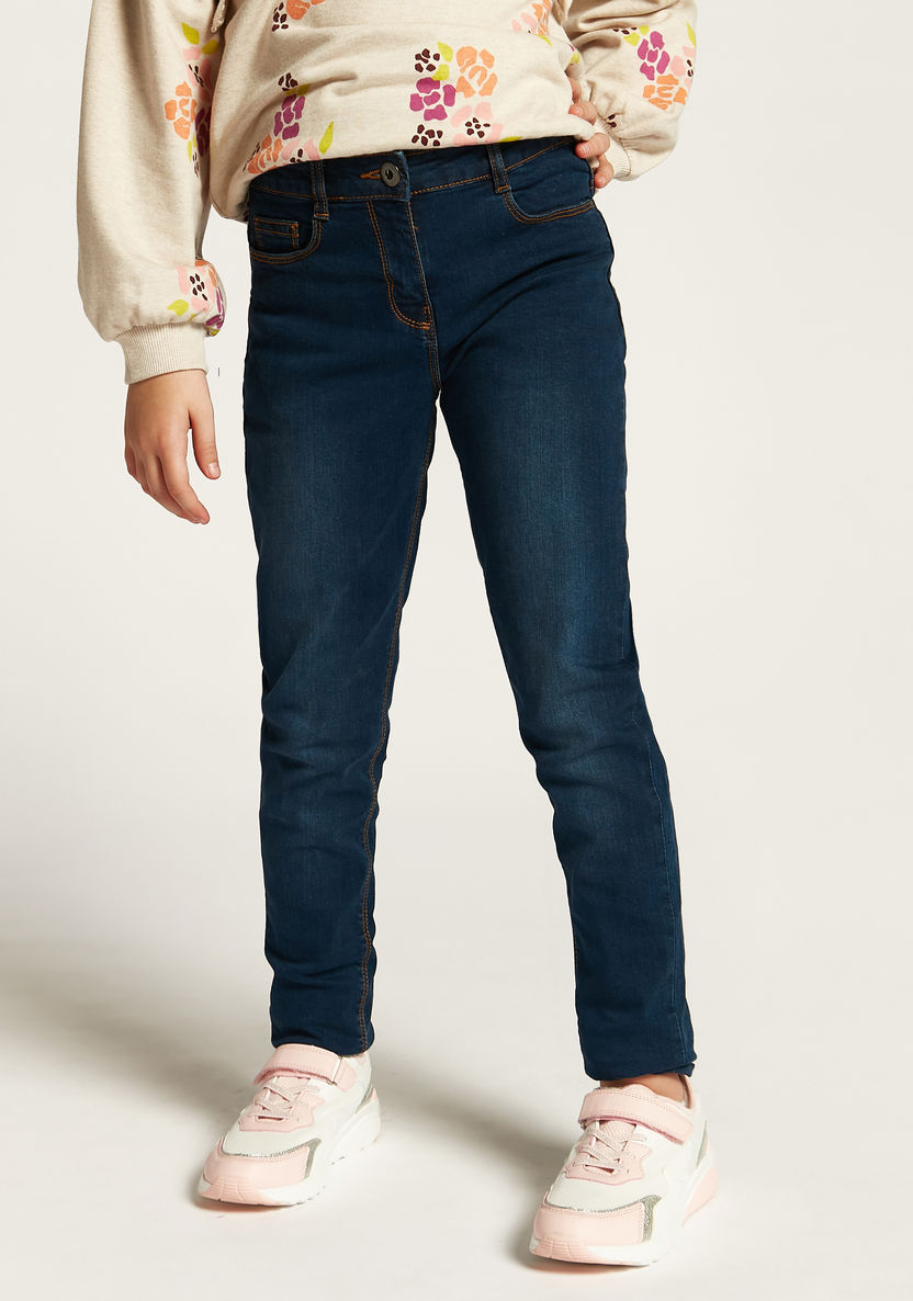 Juniors Girls' Straight Fit Jeans-Jeans and Jeggings-image-0