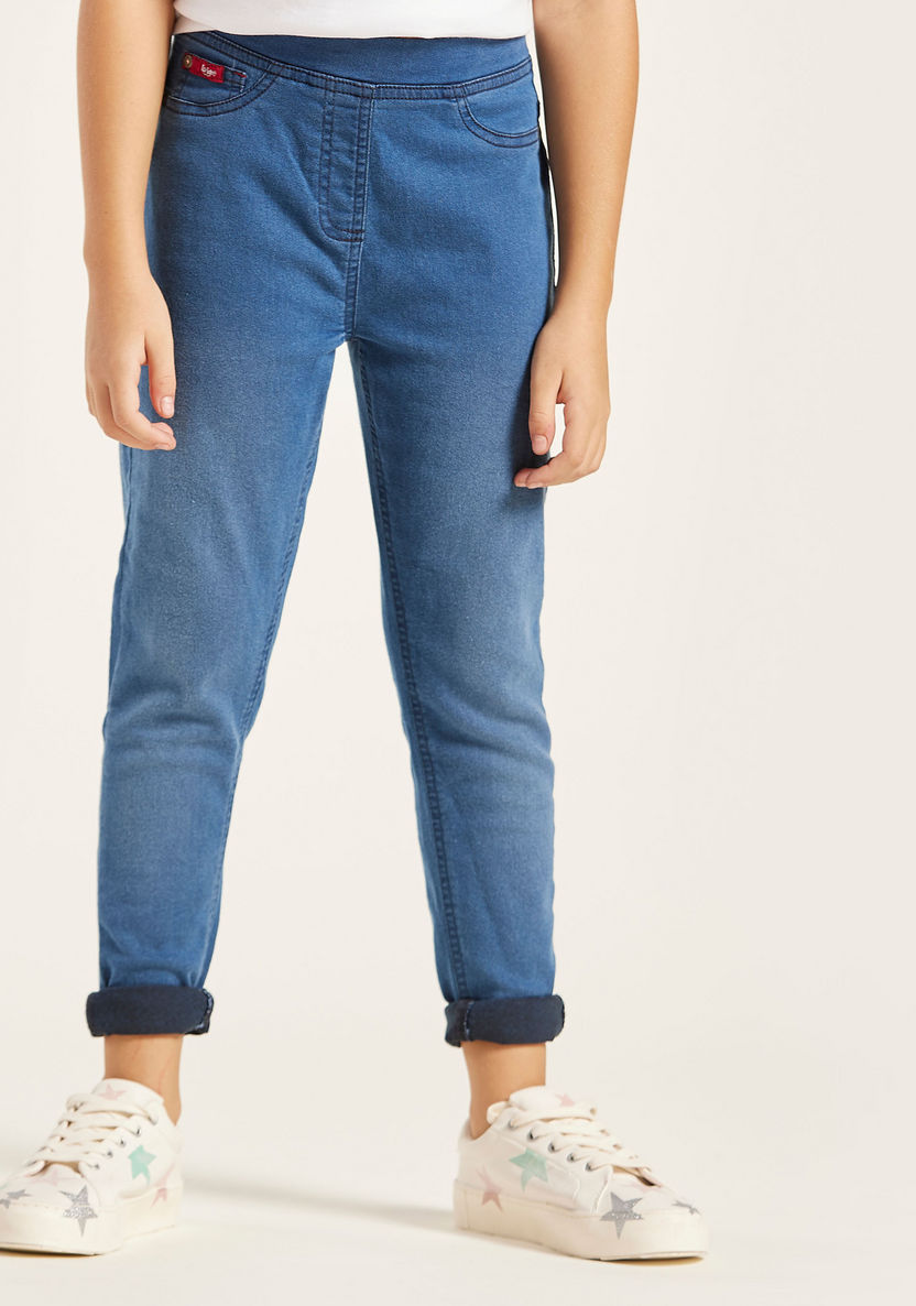 Lee Cooper Girl Blue Slim Fit Jeggings-Jeans and Jeggings-image-1