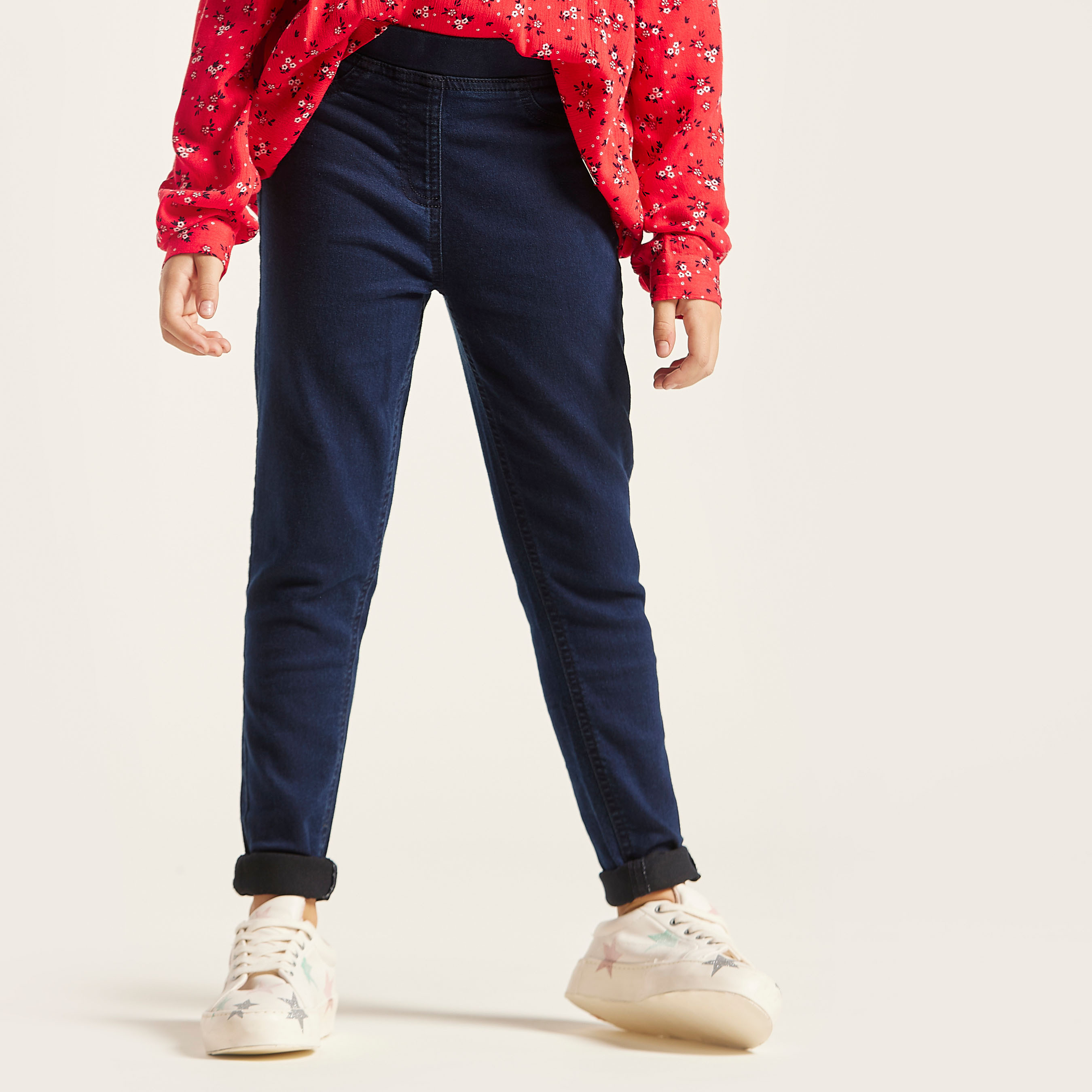 Lee Cooper Girl Blue Slim Fit Jeggings-girls-clothing-bottoms-jeansandjeggings-image-2