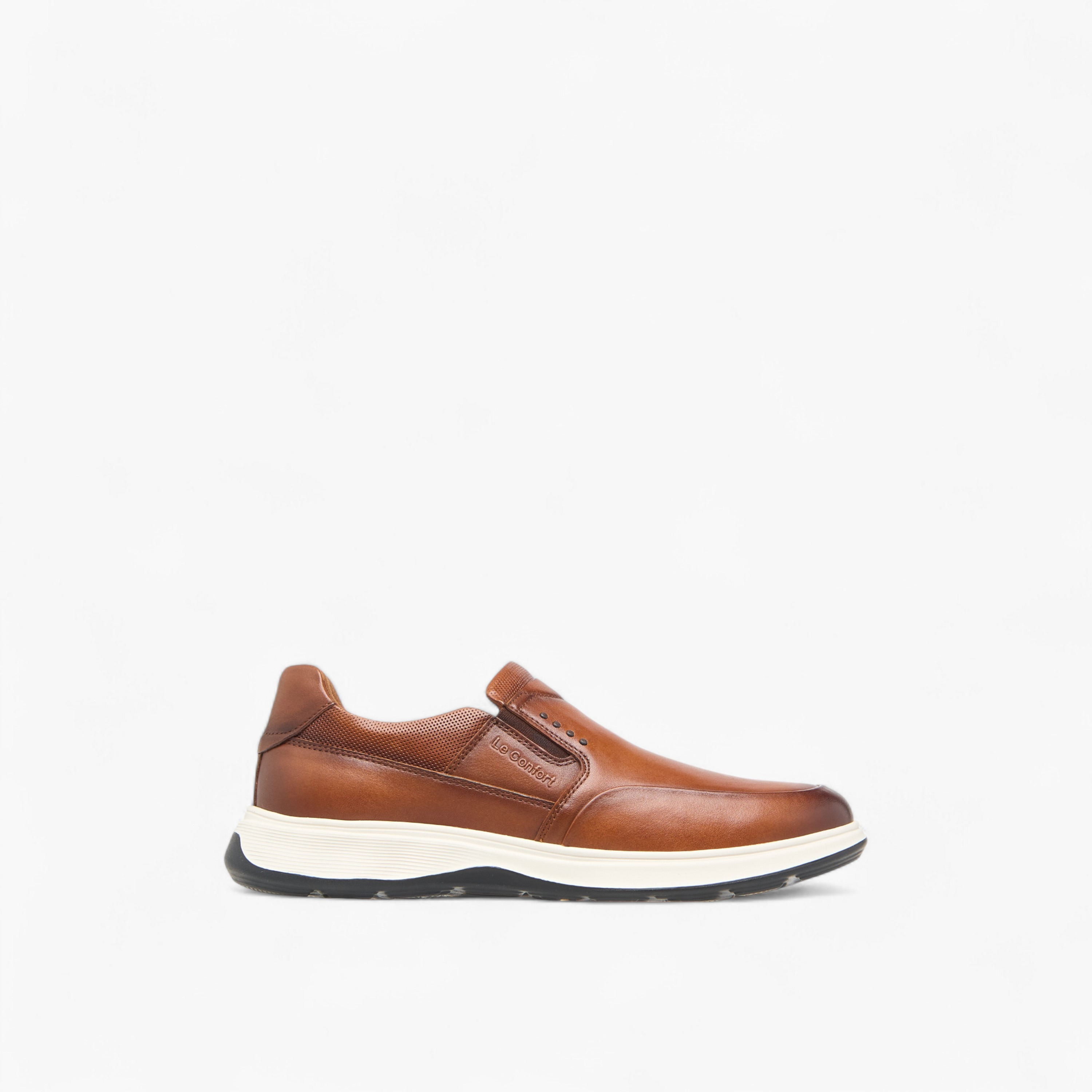 حذاء خفيف جلد سهل الارتداء بنقوش الشعار من لو كونفورت -men-shoes-formalshoes-image-3