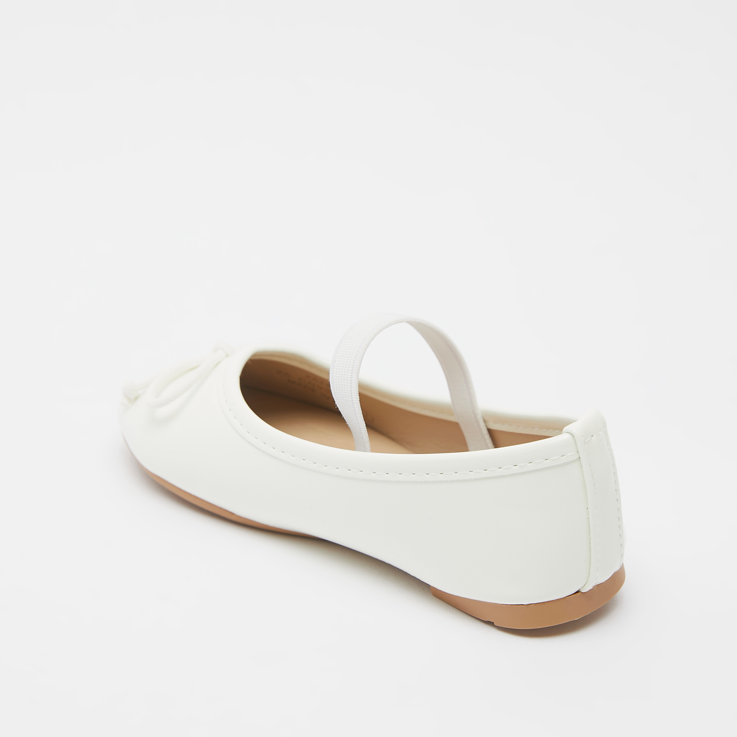 حذاء بالرينا بقدمة مستديرة وزينة فيونكة-girls-shoes-ballerinas-image-2