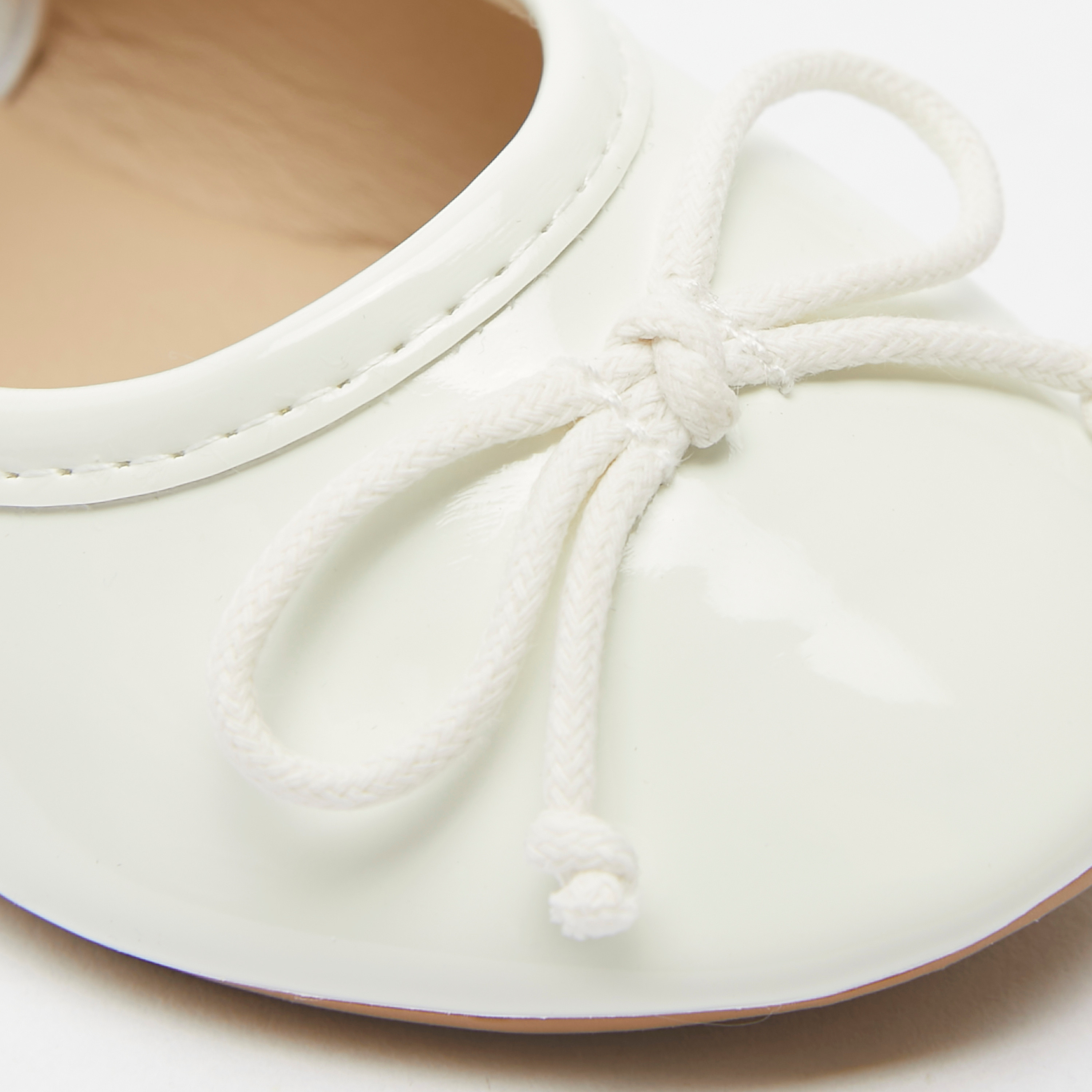حذاء بالرينا بقدمة مستديرة وزينة فيونكة-girls-shoes-ballerinas-image-4