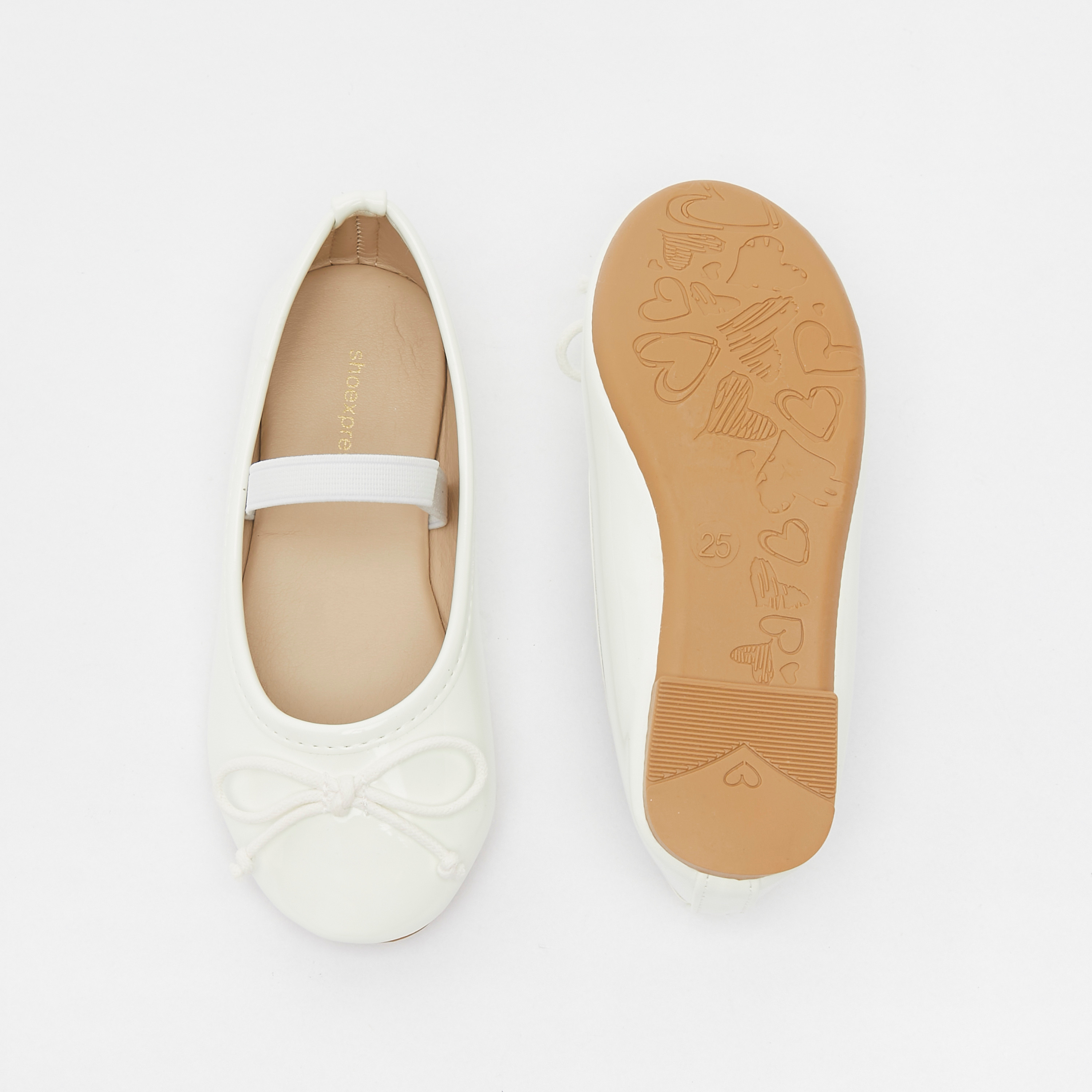 حذاء بالرينا بقدمة مستديرة وزينة فيونكة-girls-shoes-ballerinas-image-6