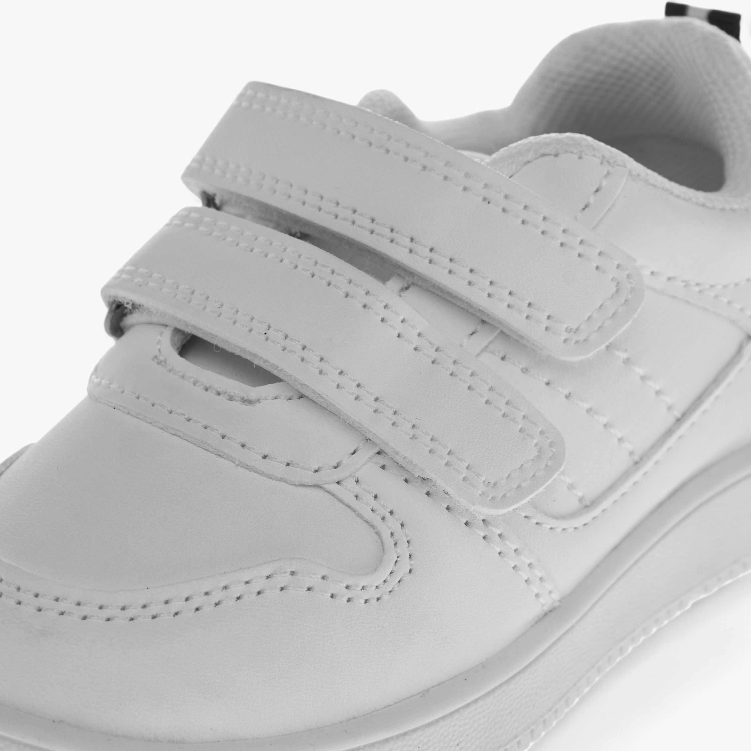 LBL by Shoexpress Stitch Detail Sneakers with Hook and Loop Closure-boys-shoes-sneakers-image-4
