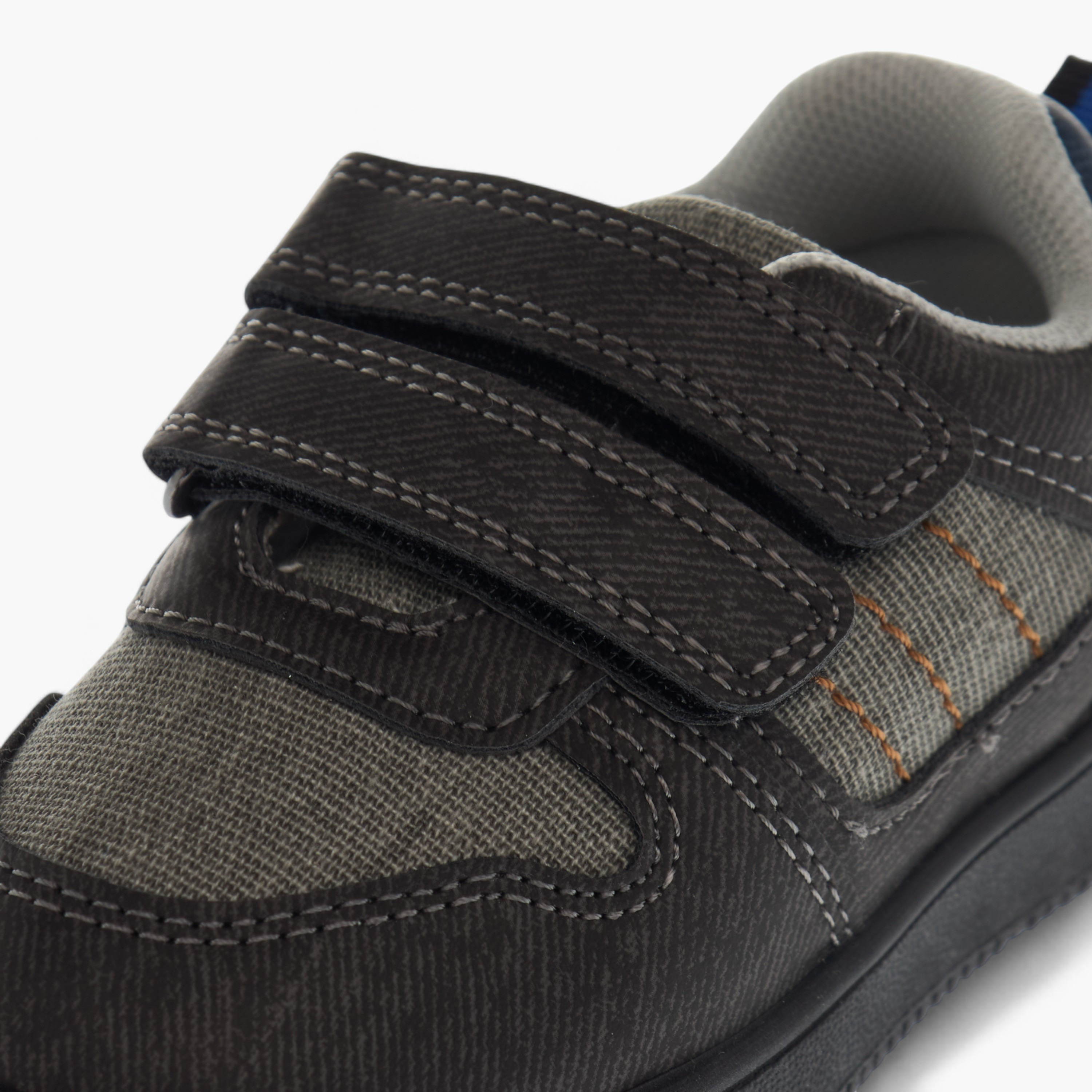 LBL by Shoexpress Panelled Sneakers with Hook and Loop Closure-boys-shoes-sneakers-image-4